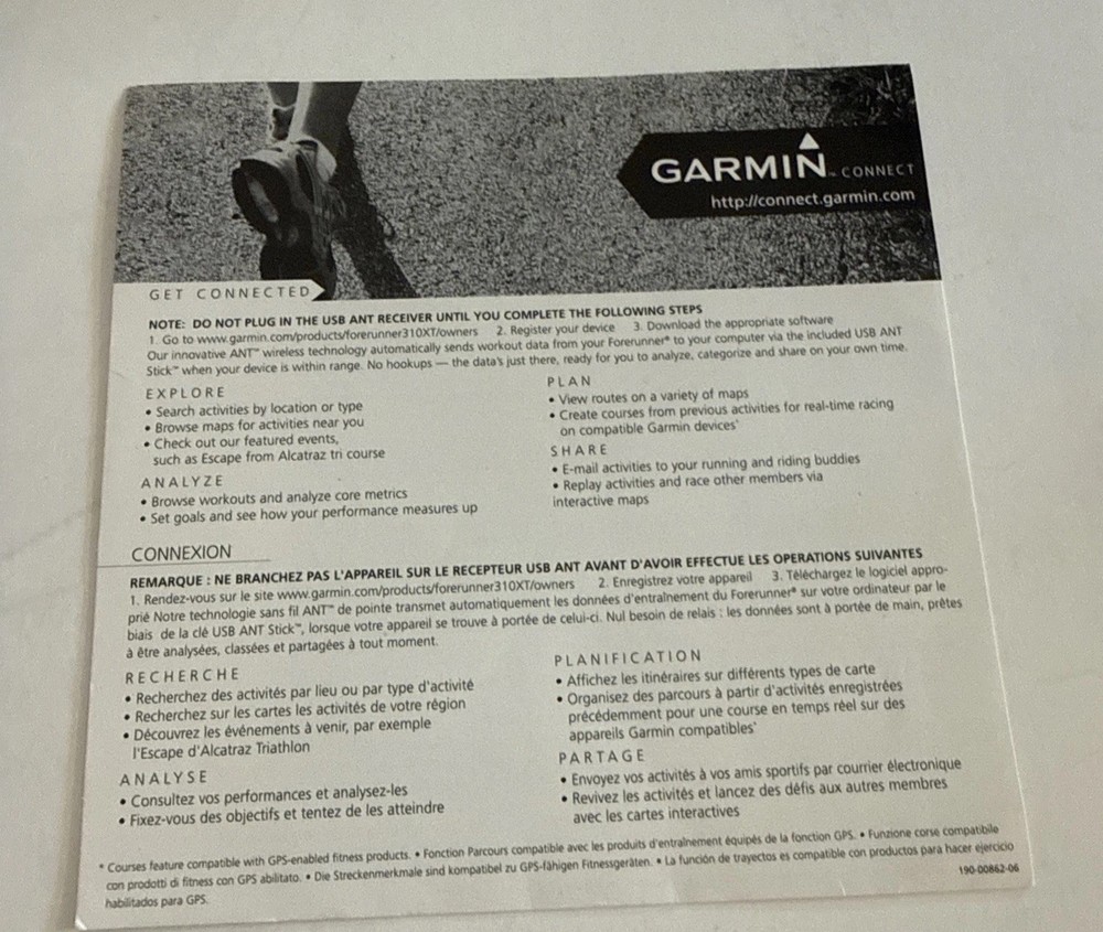 Vintage Lot Of 3 Garmin Manual Spanish Version, English Version And 1 Get Conn