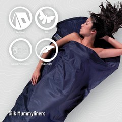 Cocoon Silk TravelSheet 86″x35″ Ultra Blue