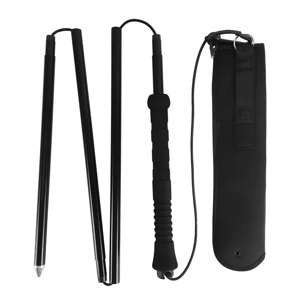 Foldable Wading Staff for Water Depth Safety – T7075 Aluminum High Strength P…
