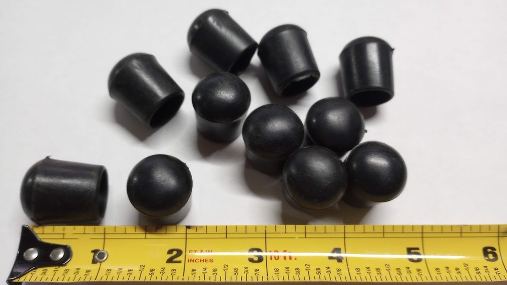 ROD TIPS 9 PIECES Foosball Rod End Cap Safety Rubber End Caps fits 5/8 rod