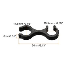 6Pcs Trekking Pole Clips Walking Stick Accessories Double Rod Buckle Connector