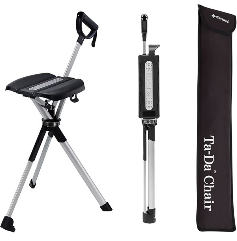 Ta-Da Chair Trekking Hiking Folding Walking Stick w/Seat 34.2” OPENBOX MSRP $180