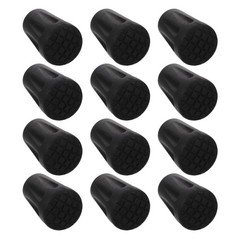 20 Pcs Anti-slip Pad for Hiking Sticks Replacement Rubber Pole Ends Tip