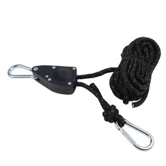 6pcs Outdoor Pulley Regulators Kit with Metal Alloy Pulleys Reflective Rope
