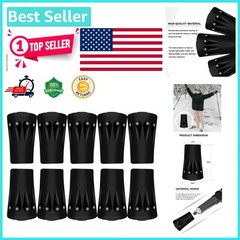 High-Quality Rubber Tips for Trekking and Skiing Poles – 10 Pack for Convenience