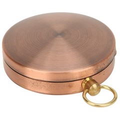 Vintage Copper Flip Pocket Compass Navigation Tool for Camping Hiking Boating