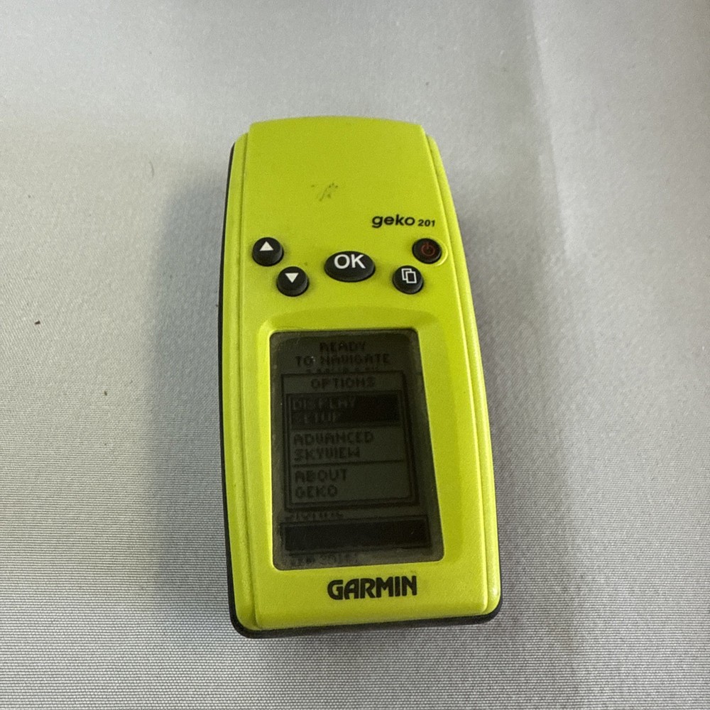 Garmin Geko 201 Handheld Small Kids GPS Geocaching Tested Working Gecko