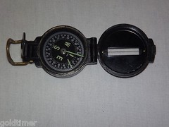 VINTAGE 1960-70S THE A LINE PLASTIC LENSATIC COMPASS IN BOX