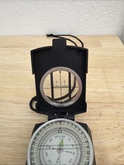 Military Style Lensatic Compass – Metal Sighting Compass