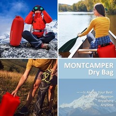 Waterproof Dry Bag – 30D Nylon Roll Top Dry Sack with PU Coating, 10L 1 Red