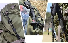 2Pcs Black Backpack Hiking Pole Ropes Adjustable Elastic Rope Lanyard Fixing …