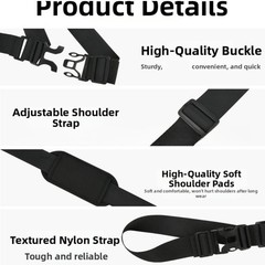 Outdoor Fishing Storage Sling Patterned Nylon Tape Fast Release Buckle