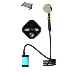 9000mAh Camping Shower with Quiet Operation and LED Display for Outdoor Use