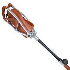 Outdoor Shooting Stick Seat Adjustable Venator Real Leather Tan Walking Seat Men