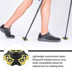 2Pcs Trekking Pole Basket Attachment Mud and Snow Baskets for Outdoor Hiking Use