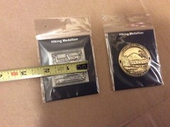 Lot of 2 Lassen Volcanic National Park Hiking Medallion – California Souvenir