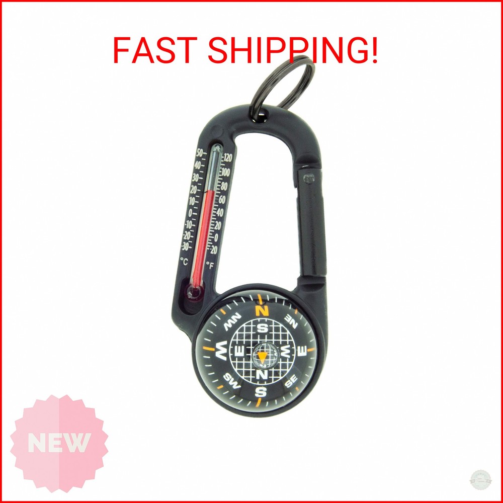 Sun Company TempaComp – Ball Compass and Thermometer Carabiner | Hiking, Backpac