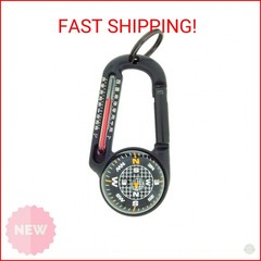 Sun Company TempaComp – Ball Compass and Thermometer Carabiner | Hiking, Backpac