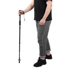 Outdoor Aluminium Alloy 4-Sections Suspension Trekking Pole For Climbing JJZZ
