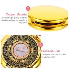 1pc camping survival compass compass survival chinese bagua mirror ornaments