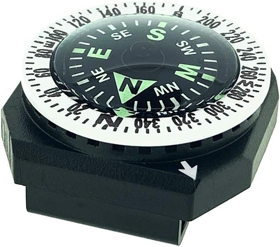 Sun Company GoCompass – Micro Orienteering Wrist Compass | Watch Band or