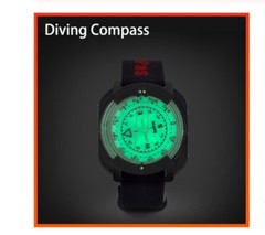 Liquid Filled Underwater Scuba Diving Navigation Orienteering Wrist Compass Pro