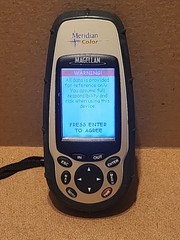 Magellan Meridian Color GPS Handheld Unit Outdoor Hiking Receiver Tested Working