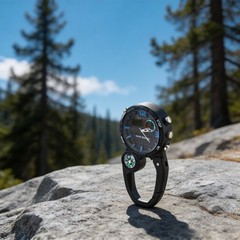 Luminous Climbing Watch with and Carabiner Hook for Outdoor Activities