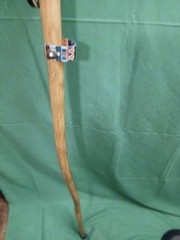 HIKING STICK MADE FROM NM YUCCA PLANT 55″X15.2OZ BANADANA WITH HOLDER INCLUDED