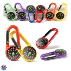 Carabiner Compasses for Kids Toy Compass Belt Clips School Prizes Party Favor…