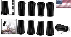 8 Durable Rubber Tips for Hiking and Walking Sticks – Fits Standard 11mm Poles