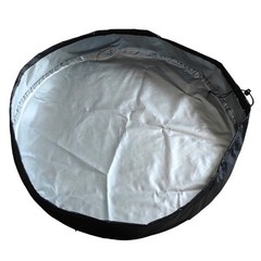 Outdoor Drum Lid Cover for 55 Gallon Openings in Coated Fabric