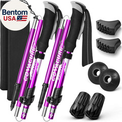 Hiking Poles Collapsible Trekking Poles – Aluminum Alloy 7075 Walking Sticks for