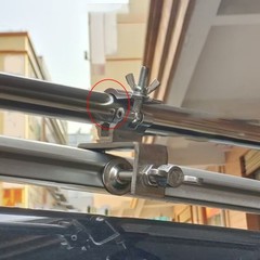 Aluminum Alloy Fixing Clamp for RV Side Camping Tent Roof Rack Mounting Bracket