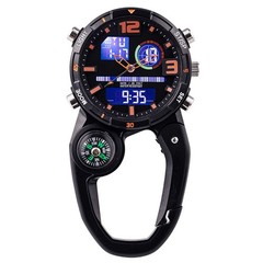 Luminous Climbing Watch with and Carabiner Hook for Outdoor Activities