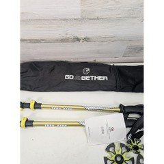 GO2GETHER Trail Star Trekking Poles Gold Aluminum Hiking Walking Sticks Set