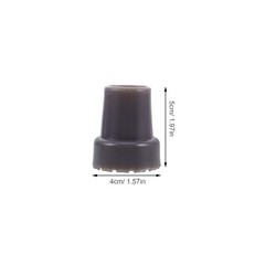 12Pcs Rubber Cane Caps Replacement Durable Grey Walking Stick Tips for Stability