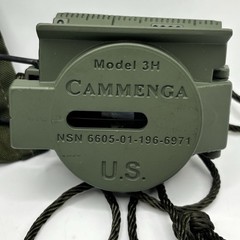 Cammenga Compass Model 3H Military NSN 6605-01-196-6971 TESTED Olive Pouch
