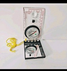 Vintage Tahoe Trails Compass Acrylic Mirror In Cap Lanyard 122×64.5×21.5mm