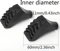 8Pcs Assorted Replacement Tips Hiking Stick Walking Trekking Pole Protector for