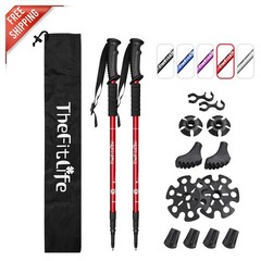 Collapsible Trekking Poles – Ultra-Lightweight, EVA Foam Handles, 135cm Length