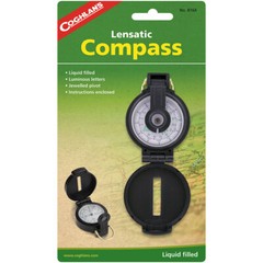 Coghlan’s Lensatic Compass with Case, Liquid Filled, Camping Survival Emergency