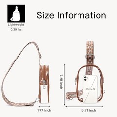 Clear Bag for Stadium Events Women’s Clear Purses for Women Stadium 2-brown