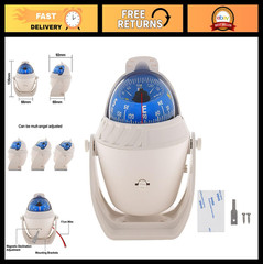 High Precision Marine Compass with LED Light for Boat, Car & Truck Navigation
