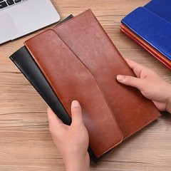 PU Leather A5 File Folder Document Holder A5 Envelope Folder with Black&brown