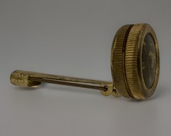 Germany Brass Pin On Belt Field Compass c.1939-1945 Working Hunting Backpacking