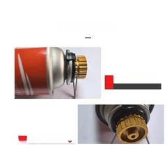 Aluminum Alloy Gas Canister Adapter Converter for Camping Stove Outdoor Use