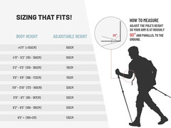 Aluminum Trekking Poles – Quick Adjustable Locks, Comfort Handle, Padded Strap,