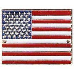 USA Flag Hiking Stick Badge – Wood Trekking Pole Decoration