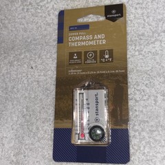 Stansport Zipper Pull Compass and Thermometer NEW